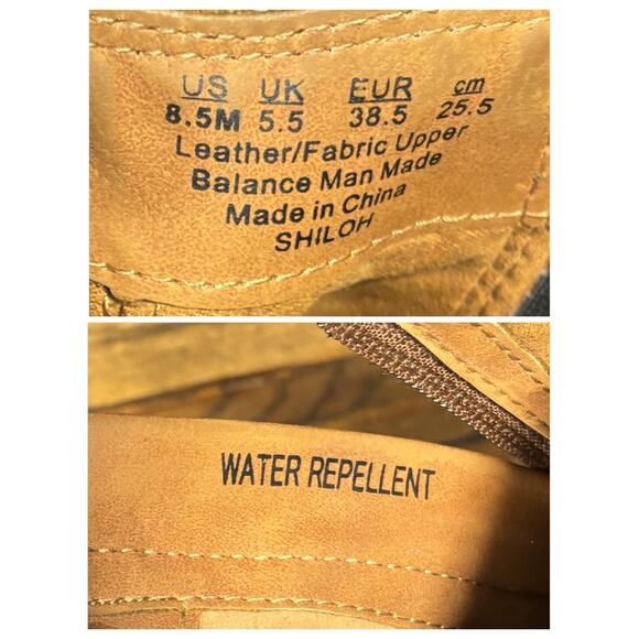 Zodiac Boots Cognac Leather Block Heel Platform Ankle Booties Women’s 8.5 - Picture 5 of 8